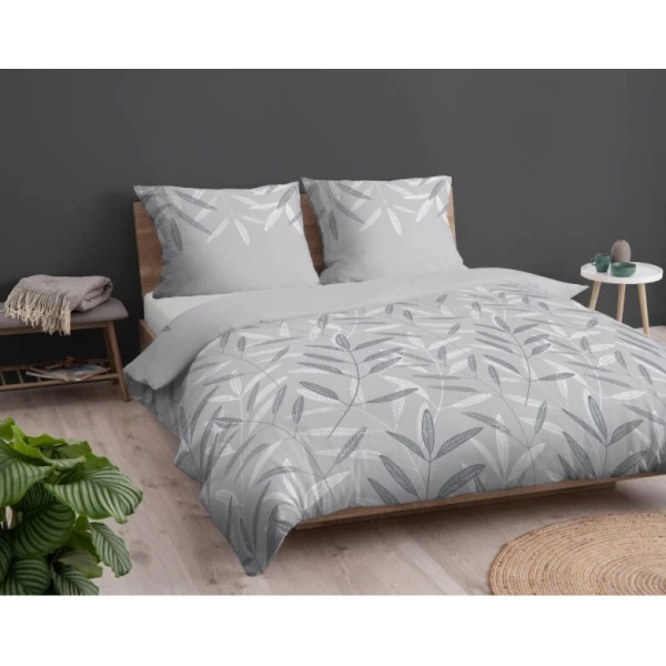 Elegancka Pościel Liście 220x200 cm 100 % Bawełna 4465A