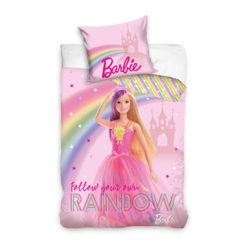Pościel Dziecięca Barbie Licencja 140x200 cm 100% Bawełna BARB215020