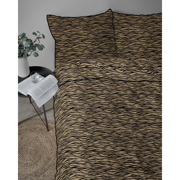 Luksusowa Pościel 160x200 cm Bawełna Lame Percale 5591A