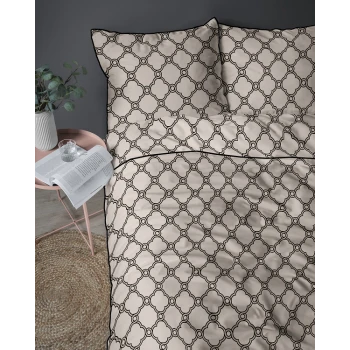 Luksusowa Pościel 160x200 cm Bawełna Lame Percale 5592B