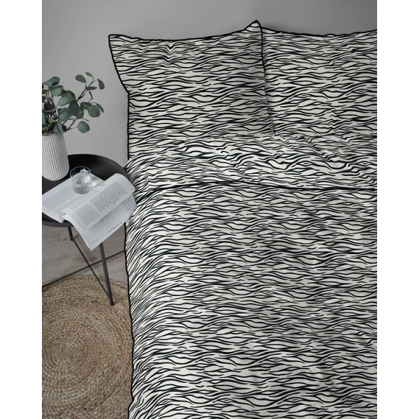 Luksusowa Pościel 220x200 cm Bawełna Lame Percale 5591B