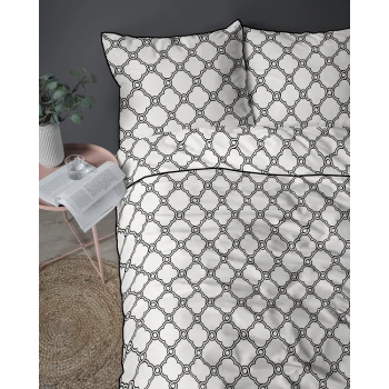 Luksusowa Pościel 220x200 cm Bawełna Lame Percale 5592A