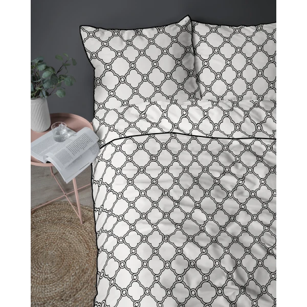 Luksusowa Pościel 220x200 cm Bawełna Lame Percale 5592A