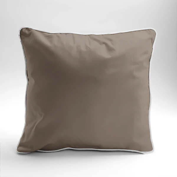 Elegancka Poszewka Makosatyna 40x40 cm x 2 Szt. TAUPE
