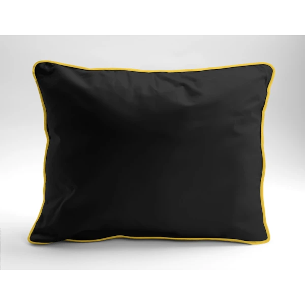 Elegancka Poszewka z Makosatyny 70x80 cm x 2 szt. BLACK