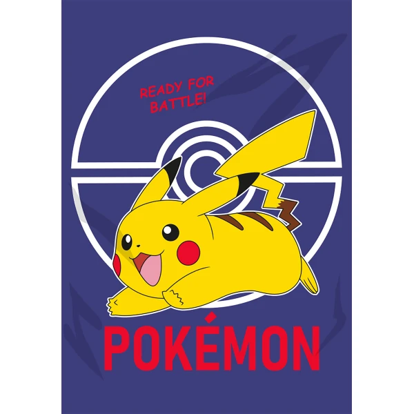 Dziecięcy Koc Polarowy 100x140 cm Pokemon Pikachu 030