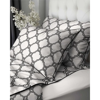 Luksusowa Pościel 160x200 cm Bawełna Lame Percale 5592A