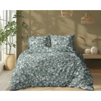 Pościel 100% Bawełna 160x200 cm Stokrotki 5337B
