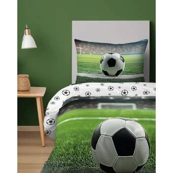 Pościel 100% Bawełna 160x200 cm Piłka 5577A