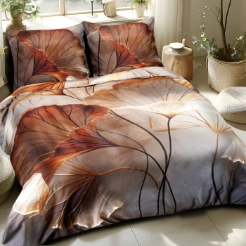 Pościel Satyna Premium 160x200 cm Kolorowe Kwiaty 12407