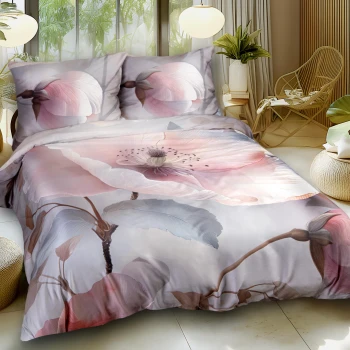 Pościel Satyna Premium 160x200 cm Kwiaty 12408