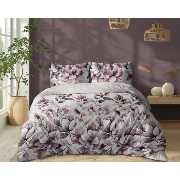 Pościel Klasyczna 220x200 cm Kwiaty 100% Bawełna 5498B
