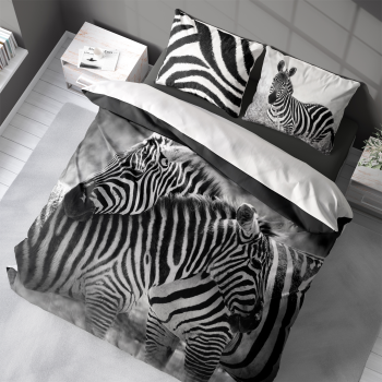 Pościel 220x200 cm Animal Efekt 3D 3817A Zebra