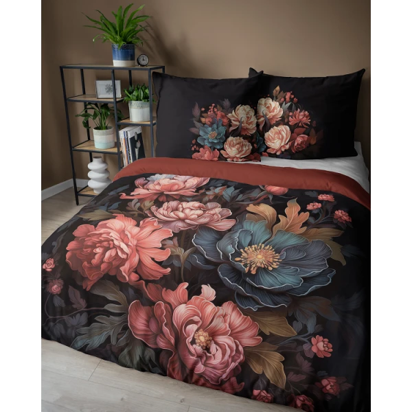 Pościel 220x200 cm Holenderska 100% Bawełna w Kwiaty 5116A