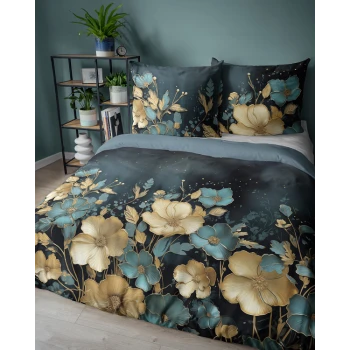 Pościel Holenderska 220x200 cm100% Bawełna w Kwiaty 5118A