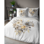 Pościel Holenderska 220x200 cm 100% Bawełna Kwiatowe Serce 5125A