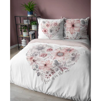 Pościel Holenderska 220x200 cm 100% Bawełna Serce 5126A
