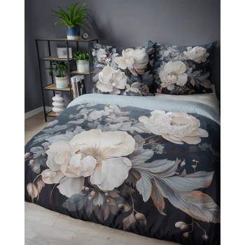 Pościel Holenderska 220x200 cm 100% Bawełna w Kwiaty 5131A