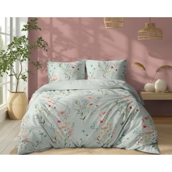 Miętowy Komplet Pościeli Bawełnianej 220x200 cm 100% Bawełna 5499B