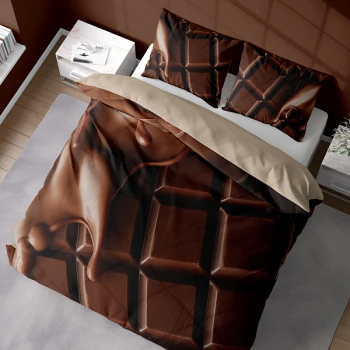 Pościel 3D Czekolada 160x200 cm +2 Poszewki 70x80 cm 5306A