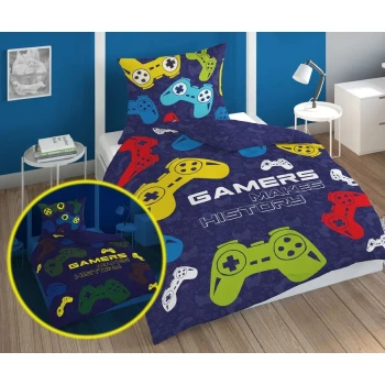 Pośćiel Bawełna 160x200 cm Gamer Fluo 3679A