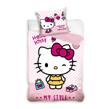 Pościel Dziecięca Hello Kitty Licencja 140x200 cm HK224003-PP