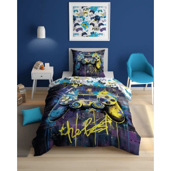 Pościel Gamer Pad 140x200 cm Świecąca w Ciemności 5404A