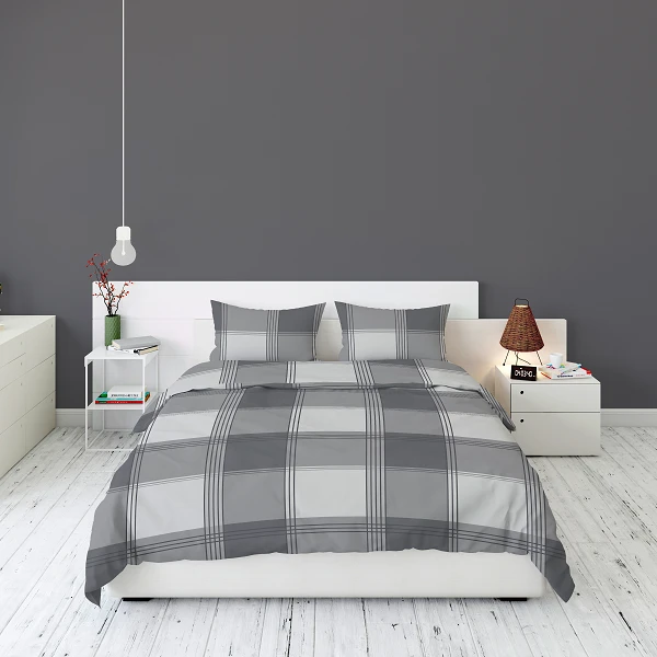 Pościel Flanelowa 220x200 cm Krata 5627B