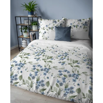 Pościel Flanelowa 160x200 cm Flanela Kwiaty 5626A