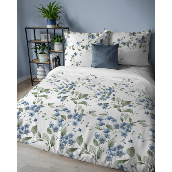Pościel Flanelowa 160x200 cm Flanela Kwiaty 5626A