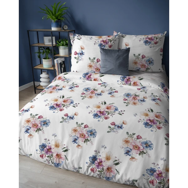 Pościel Flanelowa 160x200 cm Flanela w Kwiaty 5629A