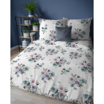 Pościel Flanelowa 160x200 cm Flanela Kwiaty 5629B