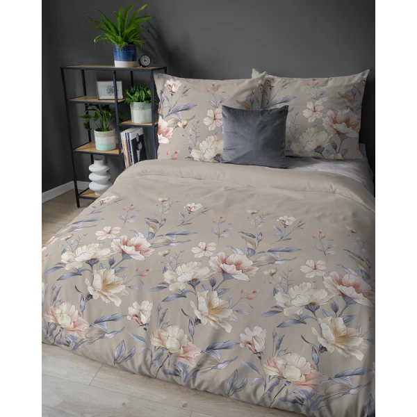 Kwiatowa Pościel Flanelowa 160x200 cm Flanela 5636 A