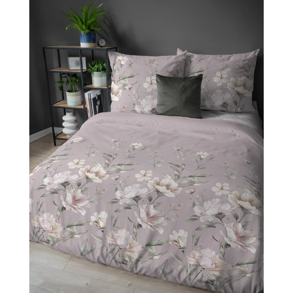 Pościel Flanelowa 160x200 cm Flanela Kwiaty 5636 B