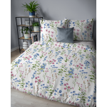 Pościel Flanelowa 220x200 cm Kolorowe Kwiaty Flanela 5634A