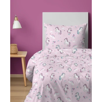 Pościel Jednorożce 160x200 cm 100% Bawełna  5585A