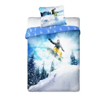 Pościel 160 x 200 cm Snowboard
