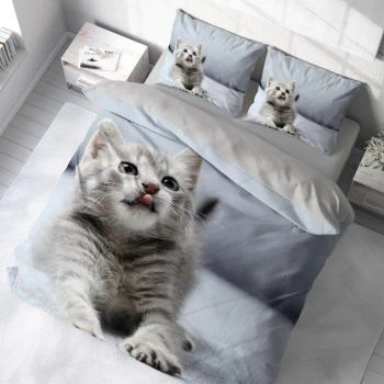 Pościel Premium 3D 160x200 cm Kotek 6457