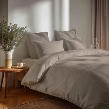 Pościel Satyna Bawełniana Exclusive 160x200 cm PURE TAUPE 