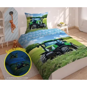 Pościel Świecąca W Ciemności Traktor 160x200 cm