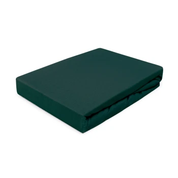 Prześcieradło jersey z gumką 130/140x200 Butelkowa zieleń 036 