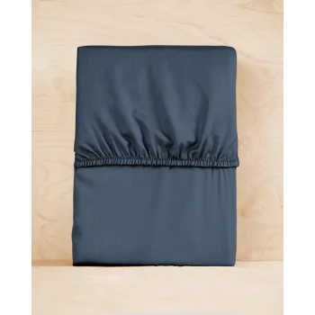 Prześcieradło Satyna Bawełniana 90x200+25 cm DENIM