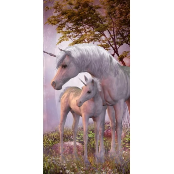 Ręcznik Plażowy Duży 70x140 cm Jednorożce