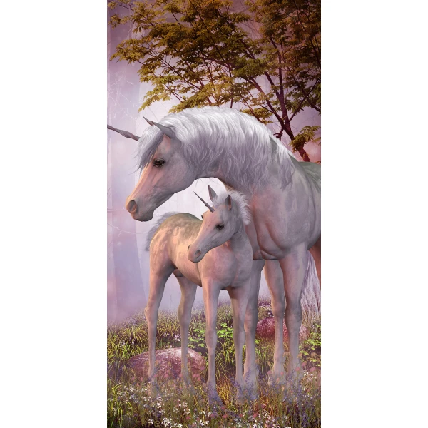 Ręcznik Plażowy Duży 70x140 cm Jednorożce