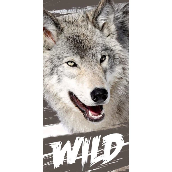 Ręcznik Młodzieżowy Wild Wilk 70 x 140 cm Tekstylione