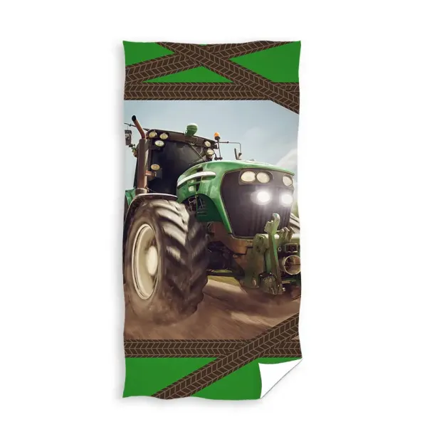 Ręcznik Plażowy 70 x 140 cm Bawełniany Traktor